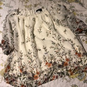 Off the shoulder floral top